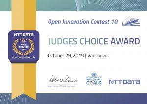 NTT DATA Open Innovation Content - Judge's Choice 2019